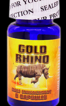 Rhino: Gold Rhino Male Enhancement 6 Count Bottle