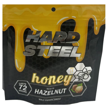 Hard Steel: Hazelnut Male Enhancement Honey 12 Packet Bag