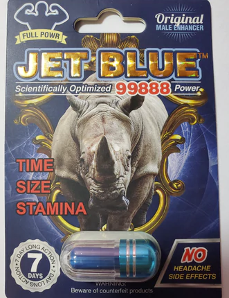 Rhino: Jet Blue 99888 Male Enhancement