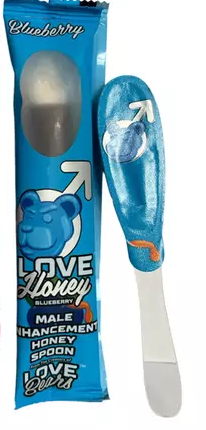 Love Honey: Male Enhancement Spoon, Blueberry