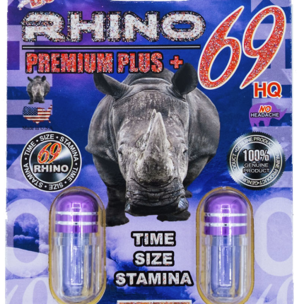 Rhino: Rhino 69 Premium Power 2,000,000, Double Capsule