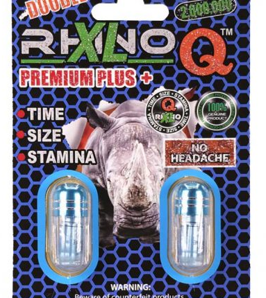 Rhino: XL Q Premium Plus 2,000,000, Double Capsule