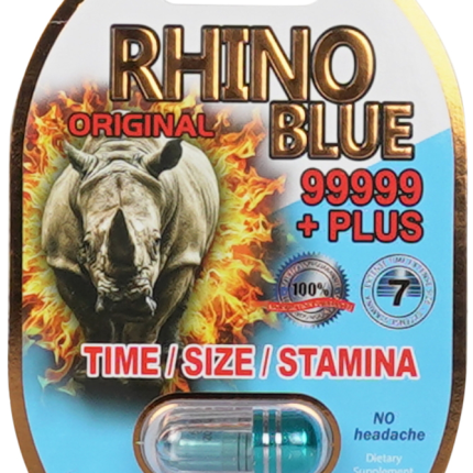 Rhino: Blue 99999 Plus Male Ehancement