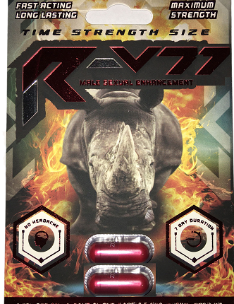 Rhino: R-V77 Double Capsule Male Enhancement