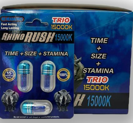 Rhino Rush Trio 15000k Male Enhancement