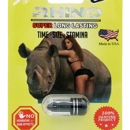 Rhino: Super Long Lasting (Yellow) 500k Male Enhancement