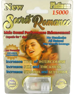 Secret Romance: Platinum 15,000 Male Enhancement