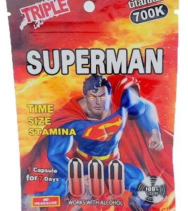 Superman Titanium 700k (Triple Pack) Male Enhancement